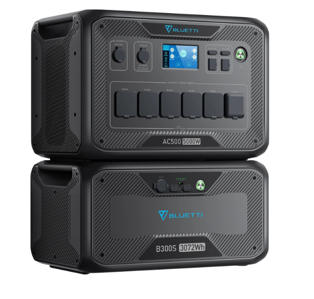 [HOT DEALS] BLUETTI AC500 & B300S Home Battery Backup 5,000W Inverter 16,384Wh Expandable LiFePO4 Battery Solar & AC Charging Off-Grid & Emergency Power Solution