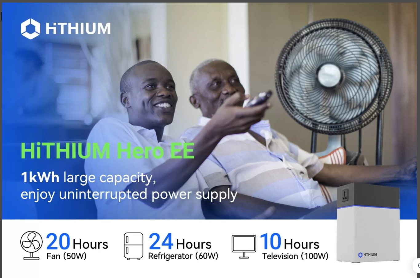 [Hot Deals] Hithium Hero EE 1 – 1kWh LiFePO4 Battery for Reliable Home Energy Storage
