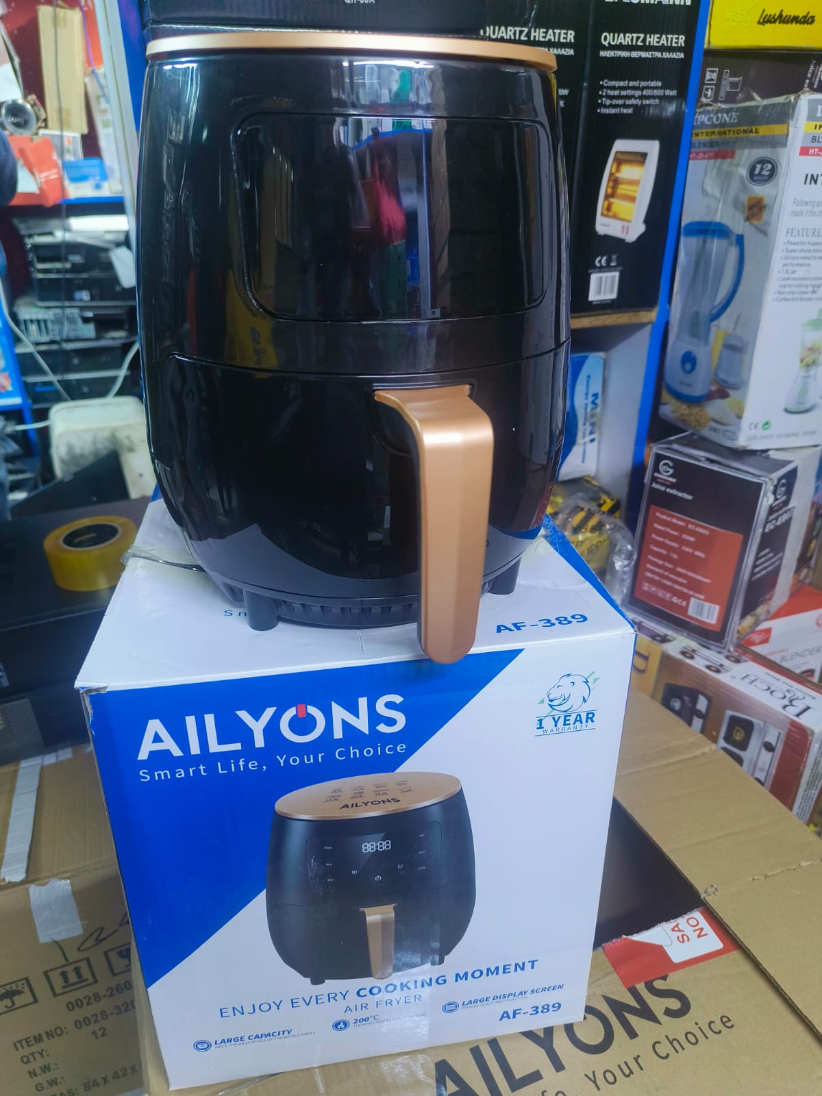 Ailyons 5 Litres Digital Air Fryer — Crispy results, zero guilt! 🍟
Enjoy healthier, faster cooking with powerful hot-air circulation for perfectly fried taste without the oil. Sleek design, spacious