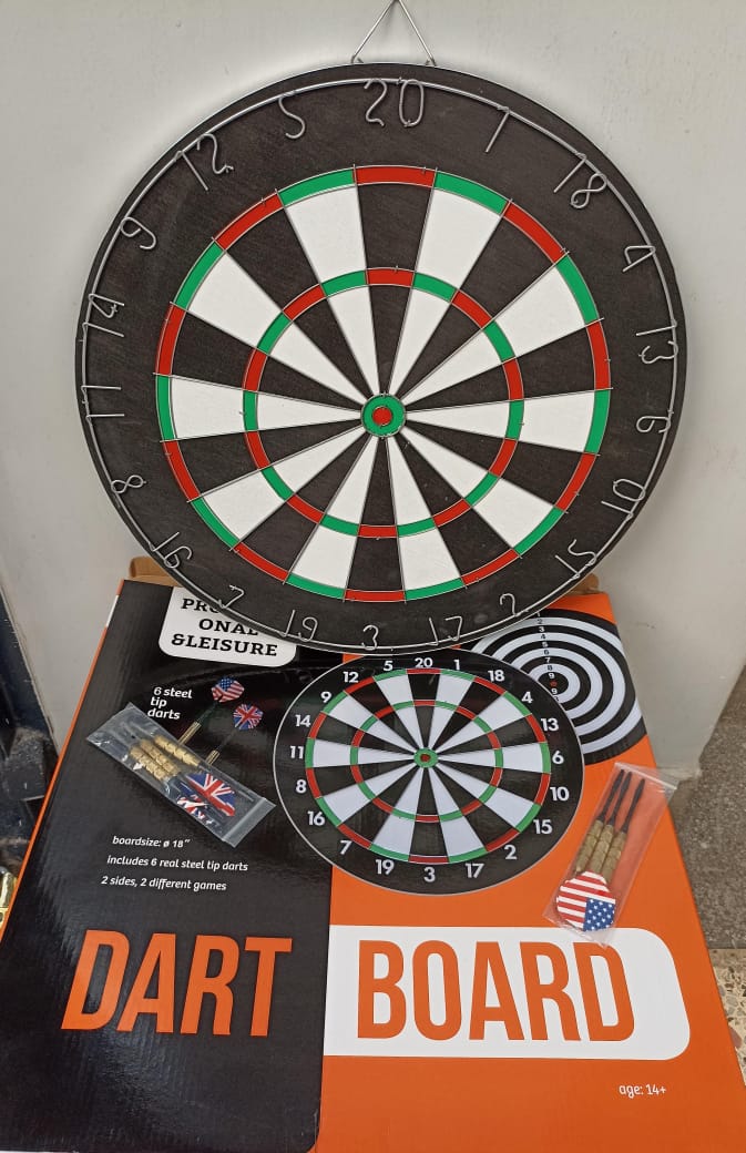 🎯 Professional Dart Board – Aim. Throw. Conquer.
Step up your game with this tournament-grade dart board built for champions! 🏆 Crafted with premium sisal bristles for long-lasting durability and pr