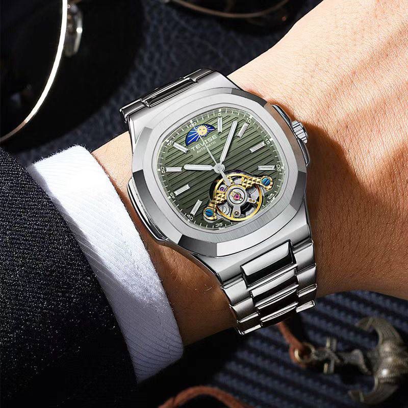 TEVISE AUTOMATIC GENTS WATCH #T01C. Experience the perfect blend of elegance, craftsmanship, and performance with the TEVISE Automatic Gents Watch #T01C — built for the modern man who values precision