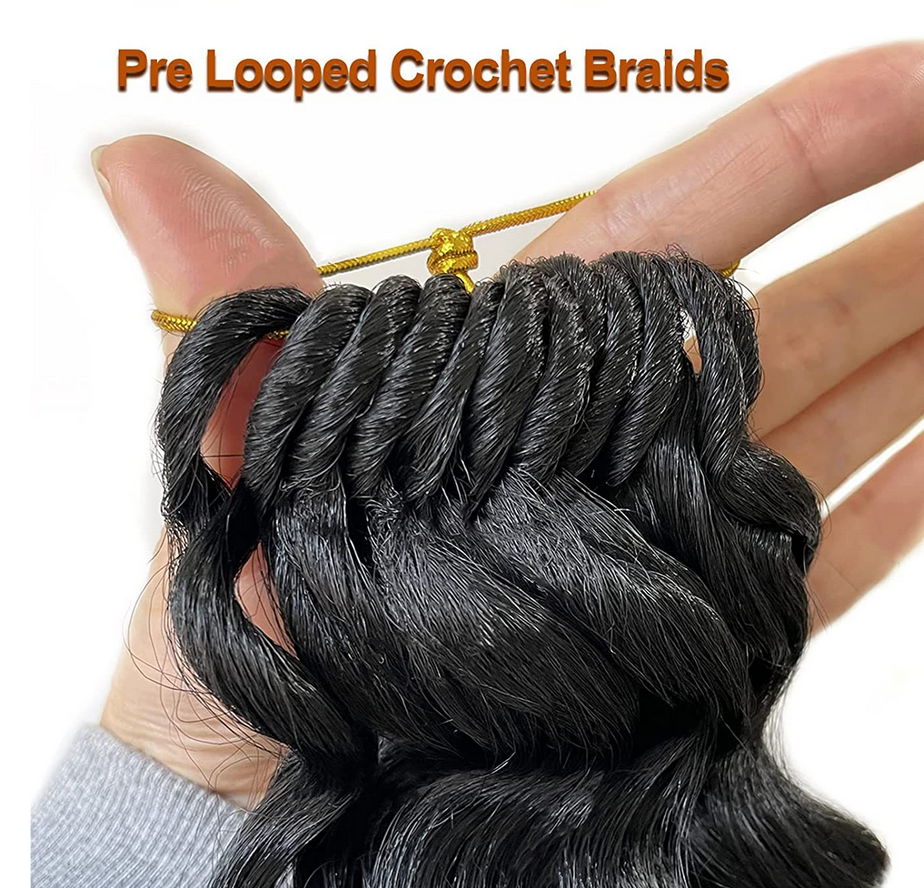 8" 14" short  hair Africa Ocean Wave curly synthetic hair wig extension dreadlocks hair