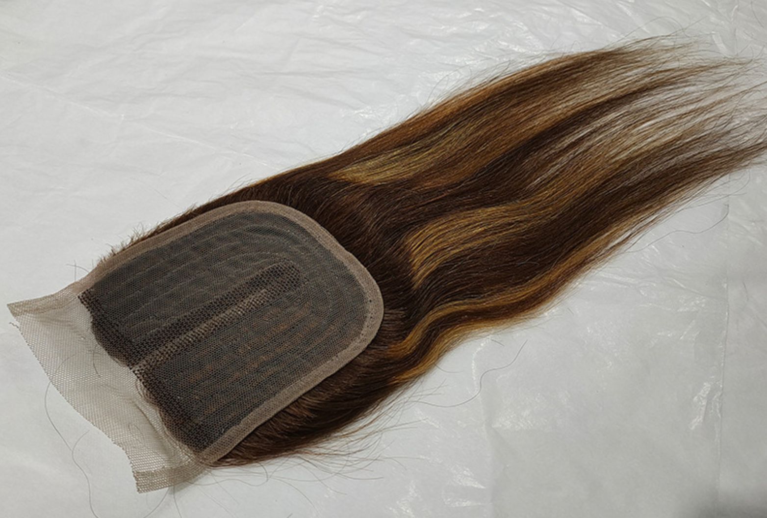 5pcs Set Packet Human hair bundles with 4*4 closure piano color 4/27 straight boday wave kinky curly huar bundles