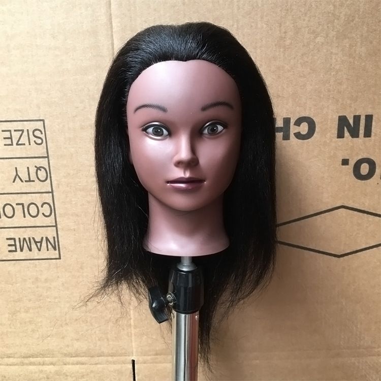 Mannequin head Training head dummy head with hair for practise cutting