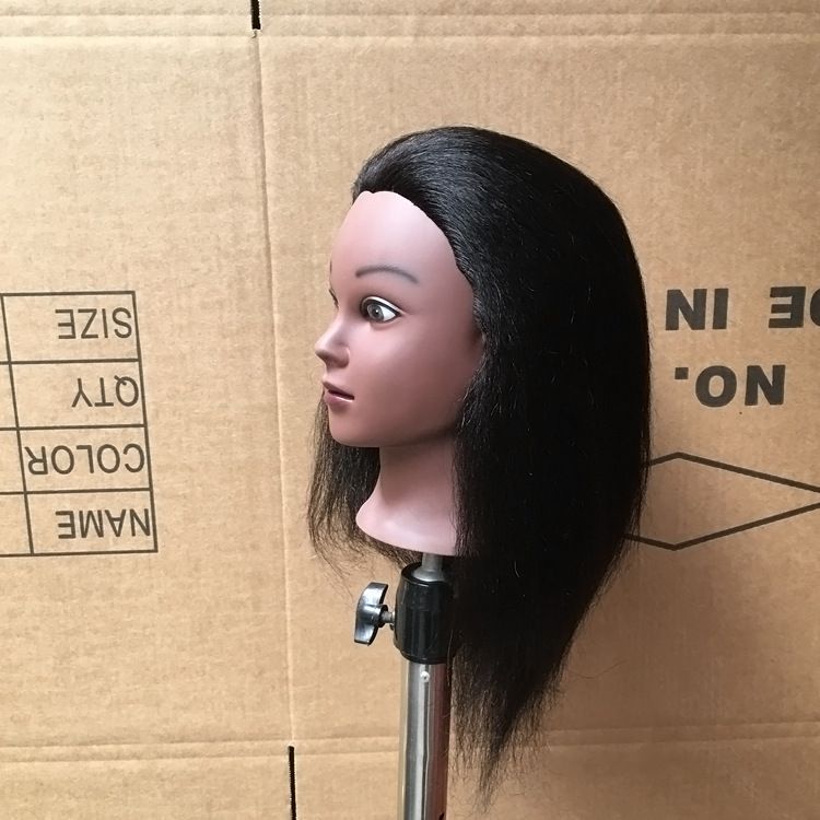 Mannequin head Training head dummy head with hair for practise cutting