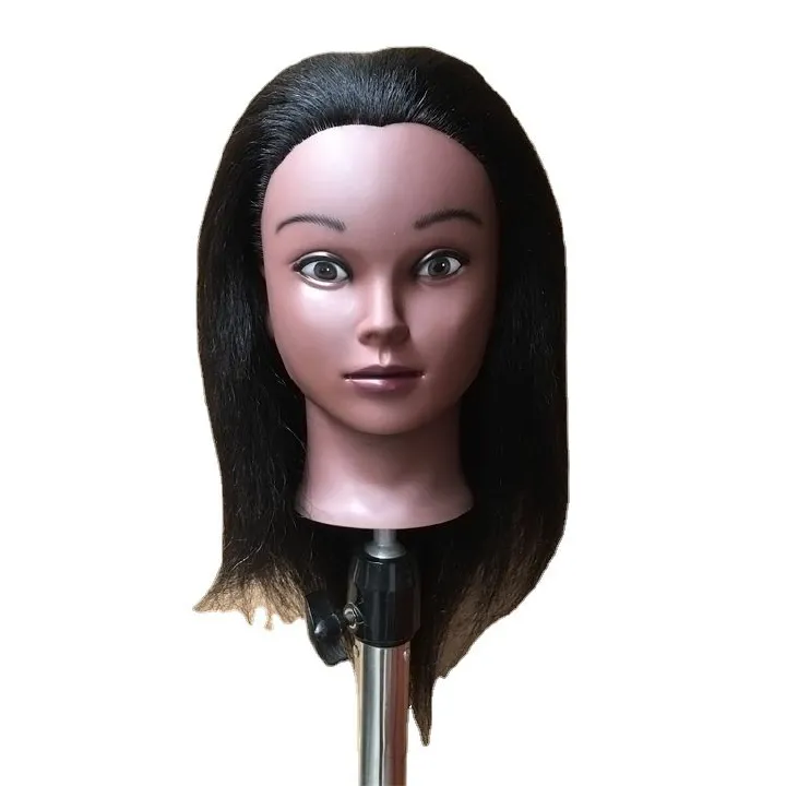 Mannequin head Training head dummy head with hair for practise cutting