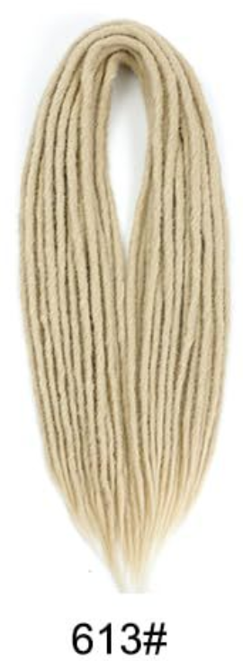 Hot-selling European and American synthetic fiber crochet dreadlock double braids double-tail dreadlocks