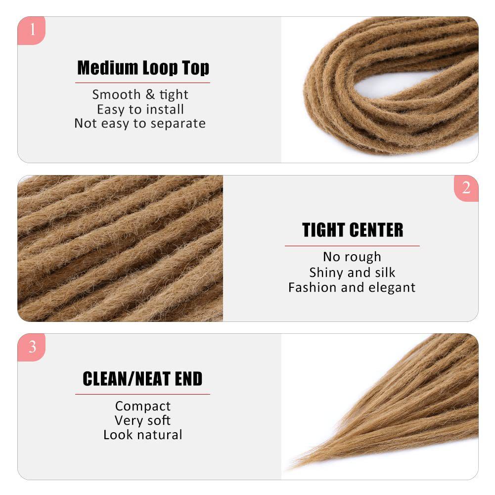 Hot-selling European and American synthetic fiber crochet dreadlock double braids double-tail dreadlocks