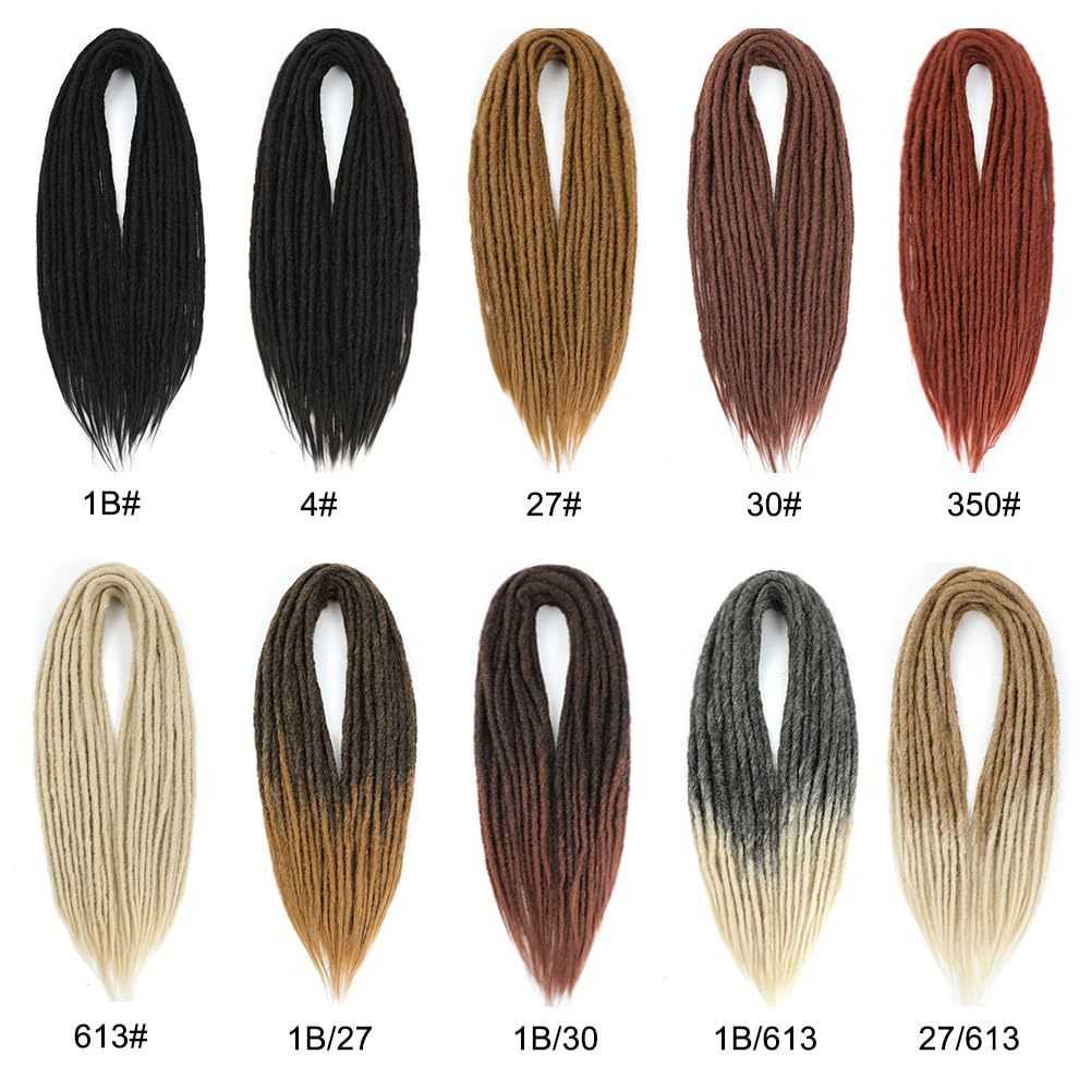 Hot-selling European and American synthetic fiber crochet dreadlock double braids double-tail dreadlocks