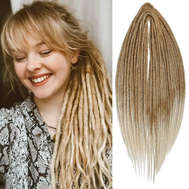 Hot-selling European and American synthetic fiber crochet dreadlock double braids double-tail dreadlocks