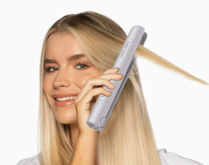 Wireless small clamp straight roll dual-use bangs straightening straight clamp women's charging portable MINI wholesale straightener hair iron