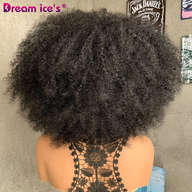 African Explosion Head Mixed Front Lace Wig 13*4 Lace Frontal Wig