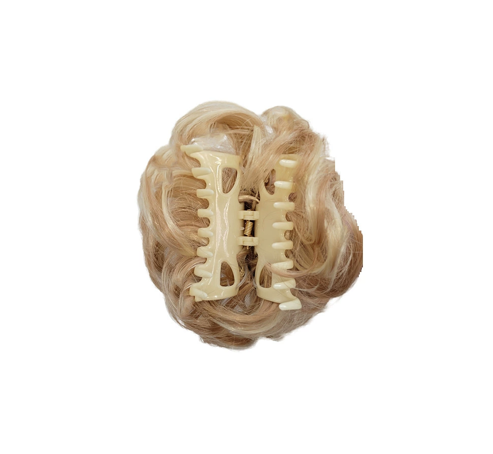 Hot sale synthetic hair extensionHair clip hair tie ponytail bun hair extension curly hair bun