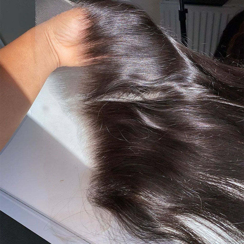 13x4 lace frontal closure Straight human hair 100% real human hair