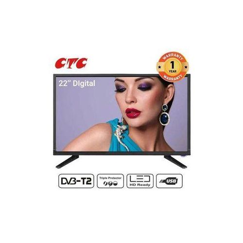 CTC 22"inches USB AND HDMI CONNECTIVITY,,LED TV WITH INBUILT DECORDER