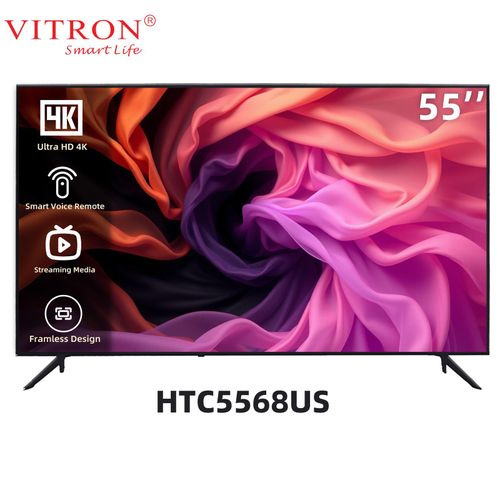 Vitron HTC5568US - 55” 4K Smart Android LED TV - Black (1YR WRTY)