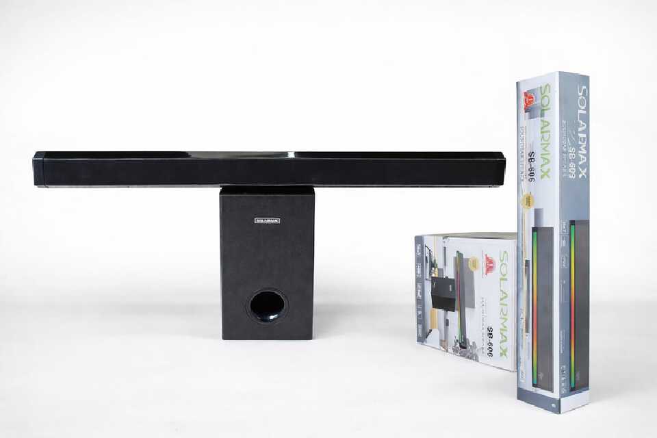 Solarmax SB-606 Premium Soundbar System -High Bass Home Audio With Remote
