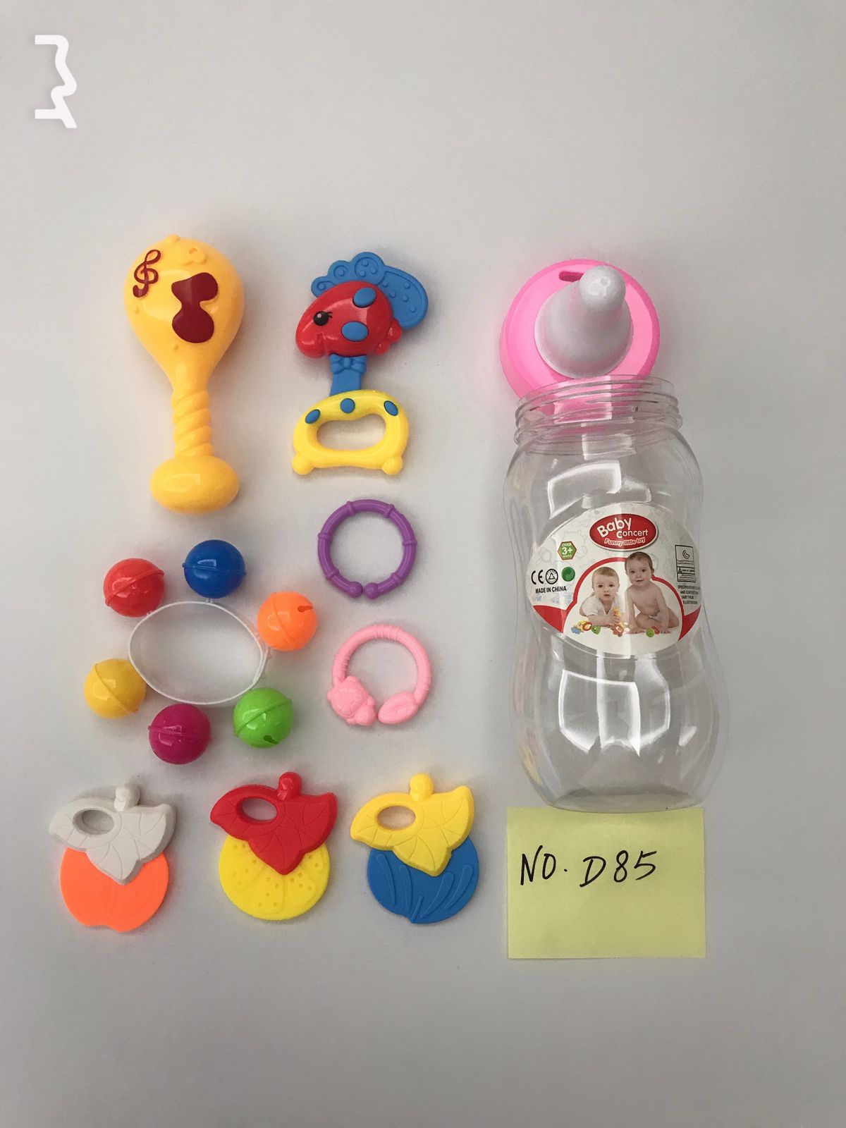 Shakers+ teethers  This rattle toy help develop babies senses; Sight with the bright colors and patterns; Fine motor skill; Touch and Feel with various textures, hand eye coordination and sounds.