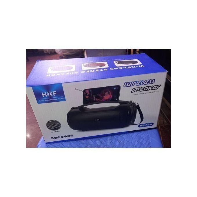HF-F39 Portable Solar Bluetooth Speaker  r is a versatile wireless speaker designed for powerful sound and outdoor use. With its built-in solar charging panel, you can enjoy endless music without worr