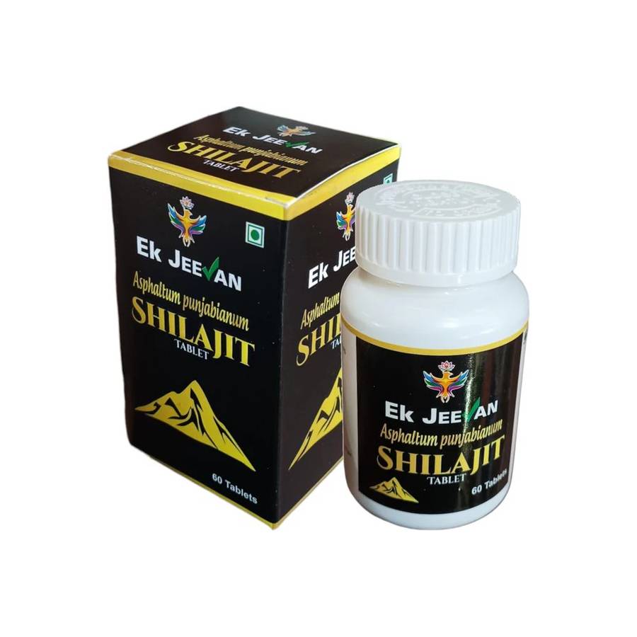 Ek Jeevan Shilajit Tablets -60’s-Himalayan Shilajit Resin for Men and Women, Supports Energy