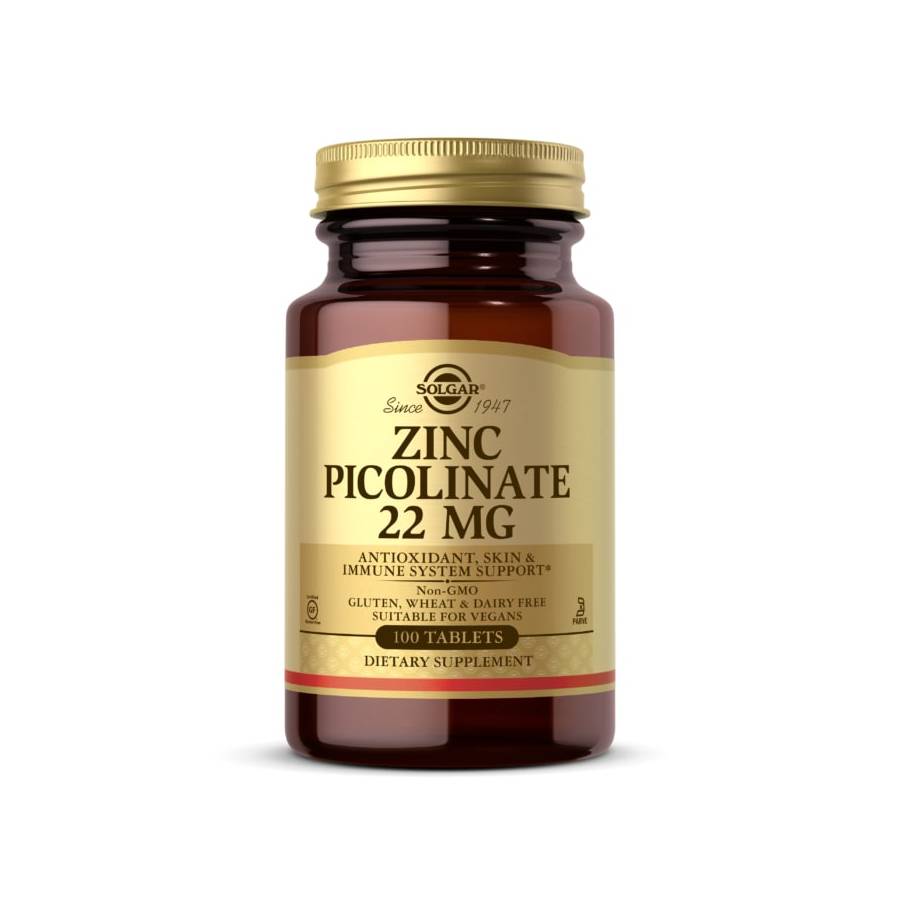 Solgar Zinc Picolinate 22mg Tablets -100’s