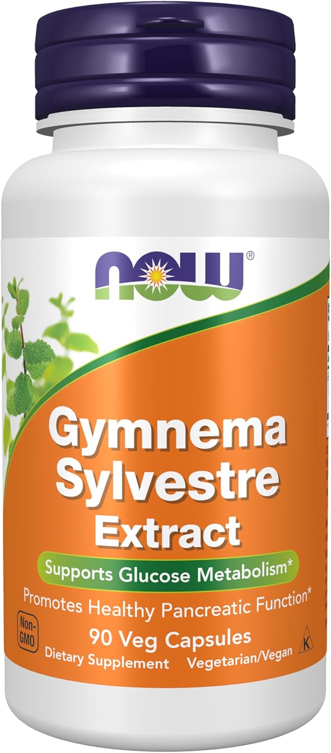 NOW Supplements, Gymnema Sylvestre 400 mg, Supports Glucose Metabolism*, 90 Veg Capsules,-Diabetic-Insulin resistance