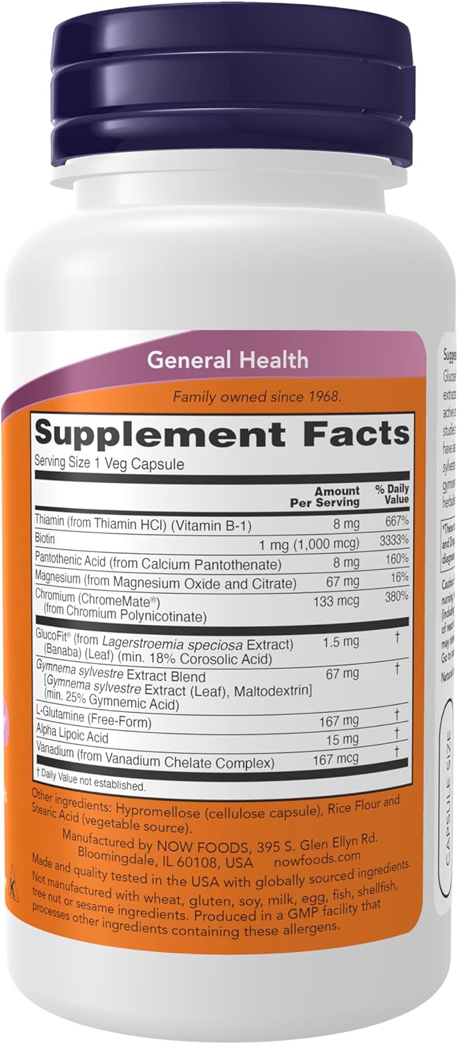 NOW Supplements, Glucose Metabolic Support, a Superior Formula with GlucoFit®, 90 Capsules-Insulin Resistance