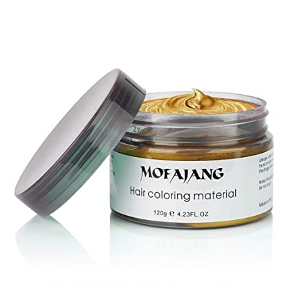 Blonde Hair Dye- No Bleaching Required, Direct Application- Gold Temporary Hair Colour Wax-  Brown Hair Dye- Fast Acting with Instant Results- Self Apply, No salon- Instant Hair Coloring Product- 120g