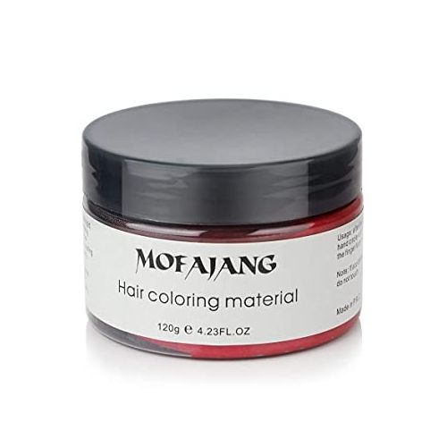 Red Temporary Hair Color Wax– Natural Hair Styling & Coloring Wax - Maroon Hair Dye for Natural Hair, Dreadlocks and artificial dreadlocks-  Easy to washout - Hot pink burgundy hair dye- Red hair dye.