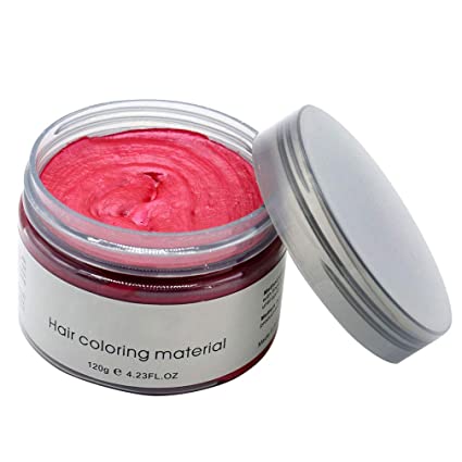 Red Temporary Hair Color Wax– Natural Hair Styling & Coloring Wax - Maroon Hair Dye for Natural Hair, Dreadlocks and artificial dreadlocks-  Easy to washout - Hot pink burgundy hair dye- Red hair dye.