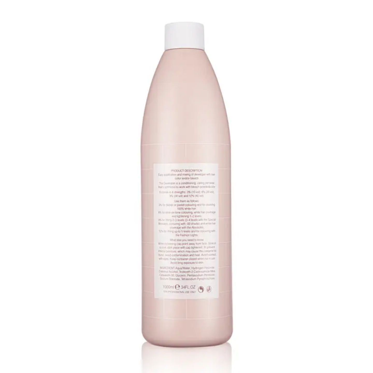 1000ml Go Care Hydrogen Peroxide Cream Developer– Hair lightening Extra Thick Formula for Salon & Large-Scale Hair Coloring – Professional Bleach- Blonde Hair Dye- Hair Bleaching- White Hair lightener