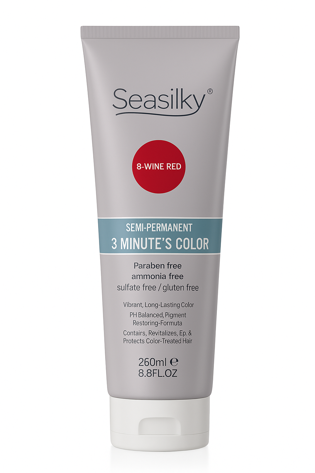 Wine Red Hair Dye + FREE Developer + FREE Hair Lightening Powder +FREE Gloves -Maroon Semi-permanent Hair Color - Red Hair colour -Long Lasting- Hair Color Conditioner- Maintains Burgandy Red hair dye