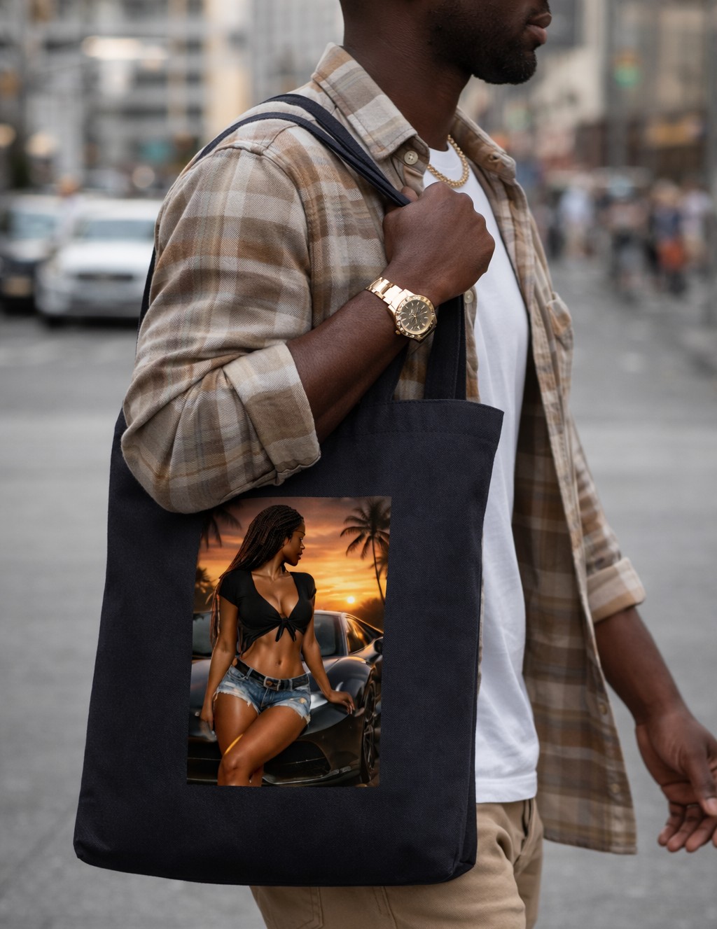 Black Cotton Canvas Material Tote Bags- Exquisite Workmanship- Soft And Comfortable design- Open And Close Shopping Bag- Stylish Commuting handbag- Hot Shoulder crossbody Tote Bag for men & women gift