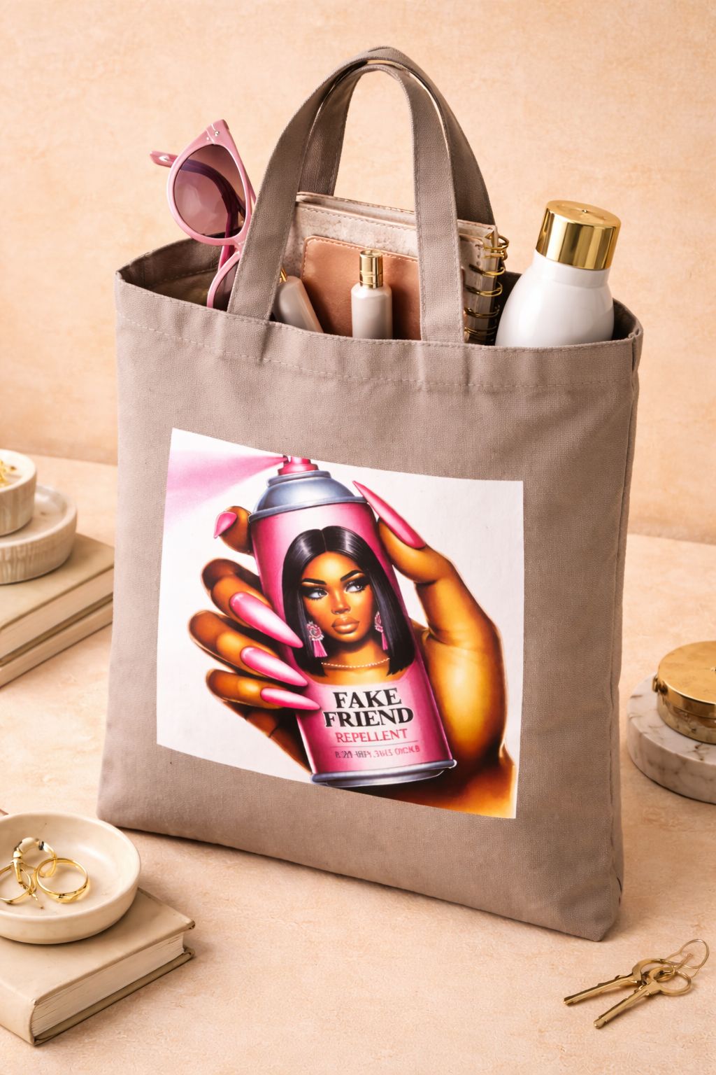 NEW ARRIVAL Feminine Beige Tote Bags- Women's Shoulder Cotton Canvas handbag- Stylish Cotton Shopper Bag with Bold Graphic Design- totebags woman large capacity- tote bag girl- tote bag woman offer