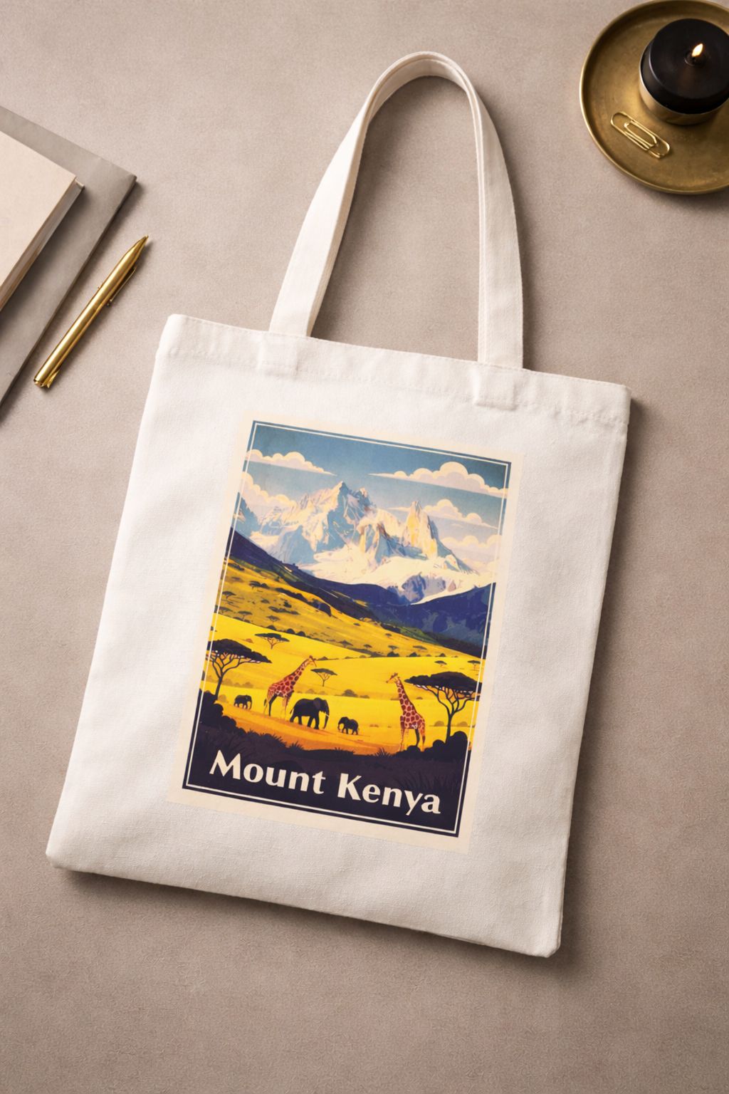 Urban Vintage Simple Shoulder Tote Bag- Kenya Design Cotton Canvas Tote Bag for Men & Women- Students Tote Bag- Work Carrier Bag- Class Tote Bags- Handbags Shoulder Tote Sling Bags Trending Fashion