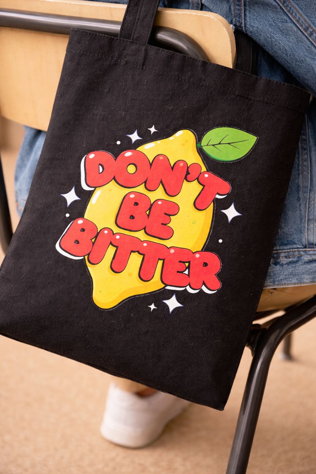 Creative Birthday Gift for Men & Women- Black School Campus Tote Bag- Cotton Canvas Shoulder Bag- Crossbody Bag Durable Material Comfortable Material Fashion- New Casual Bag Commuting Multifunctional