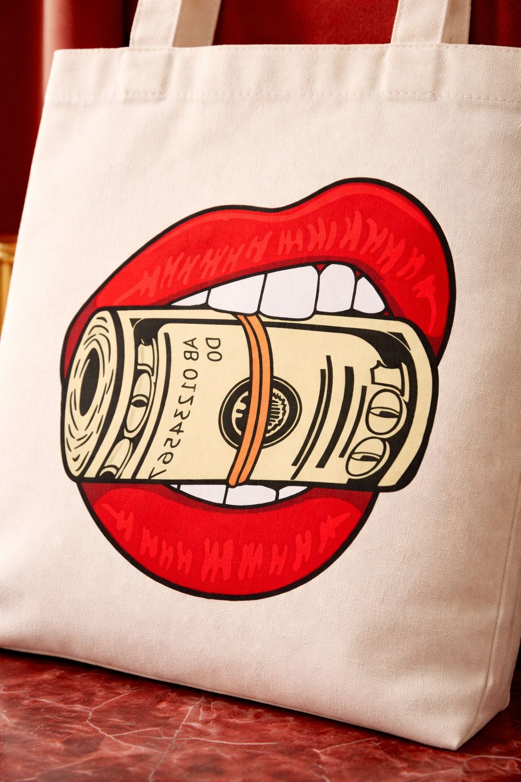 Rich Ladies Shoulder Bag Cross-body bag- Large Beige Purse Handag- Women Stylish Tote Bag- Cotton Canvas Bag- designed Lipstick Set Velvet Lip Stick Non-stick Lip Gloss Moisturize Long Lasting Print.