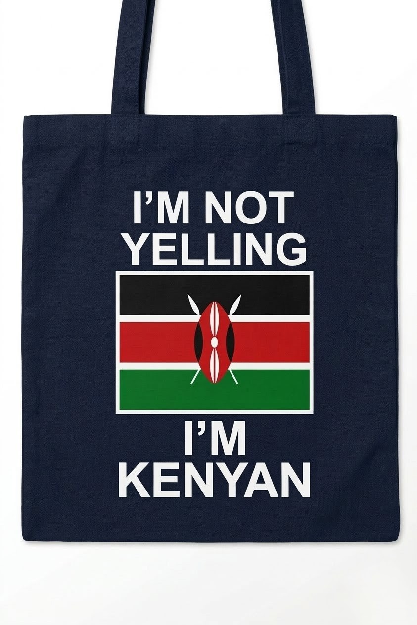 Kenyan Flag Cotton Canvas Tote Bag, Durable Shoulder Bag & Purse for Work, Travel, Shopping, School, Gym, work bag, and Daily Use black handbag, Kenyan bracelet color shades, patriot activist