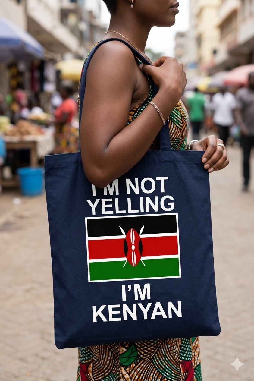 Kenyan Flag Cotton Canvas Tote Bag, Durable Shoulder Bag & Purse for Work, Travel, Shopping, School, Gym, work bag, and Daily Use black handbag, Kenyan bracelet color shades, patriot activist