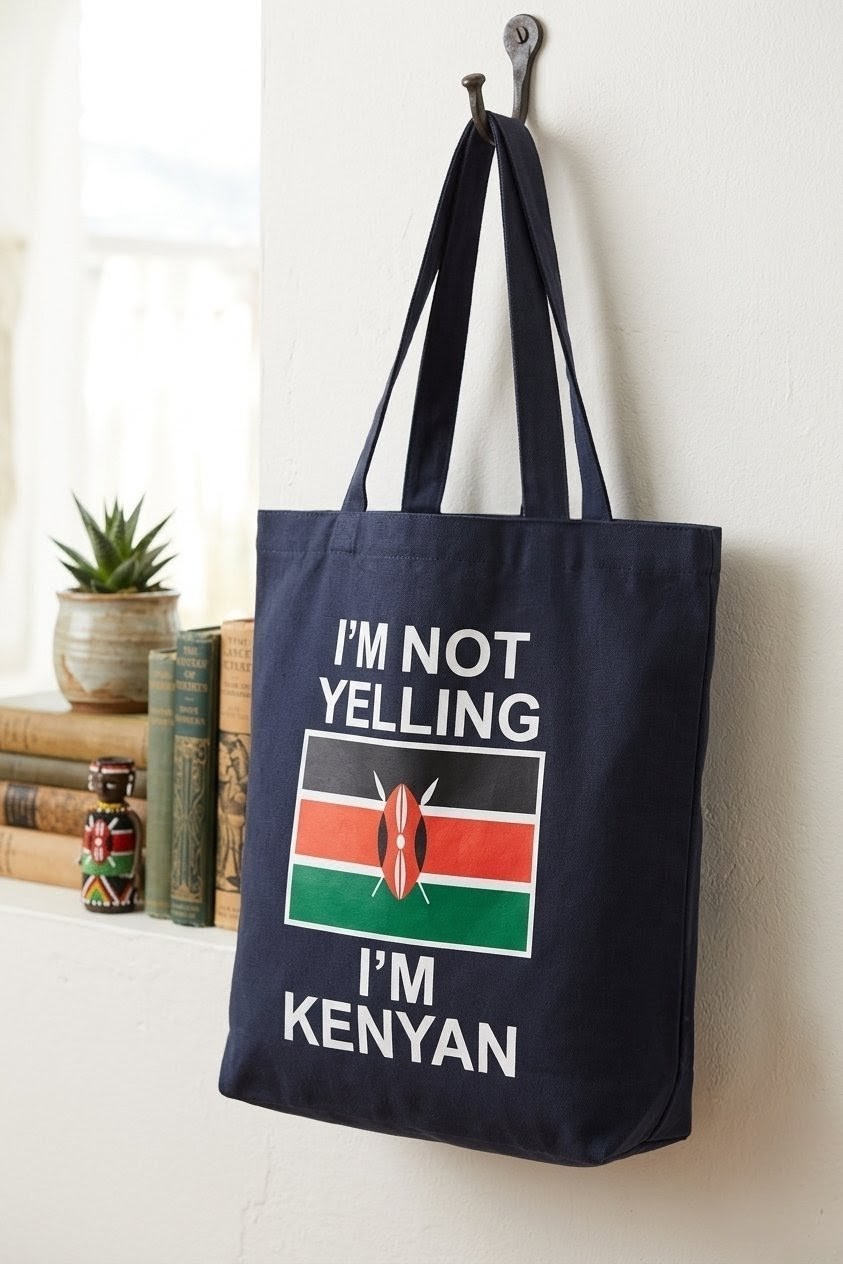 Kenyan Flag Cotton Canvas Tote Bag, Durable Shoulder Bag & Purse for Work, Travel, Shopping, School, Gym, work bag, and Daily Use black handbag, Kenyan bracelet color shades, patriot activist
