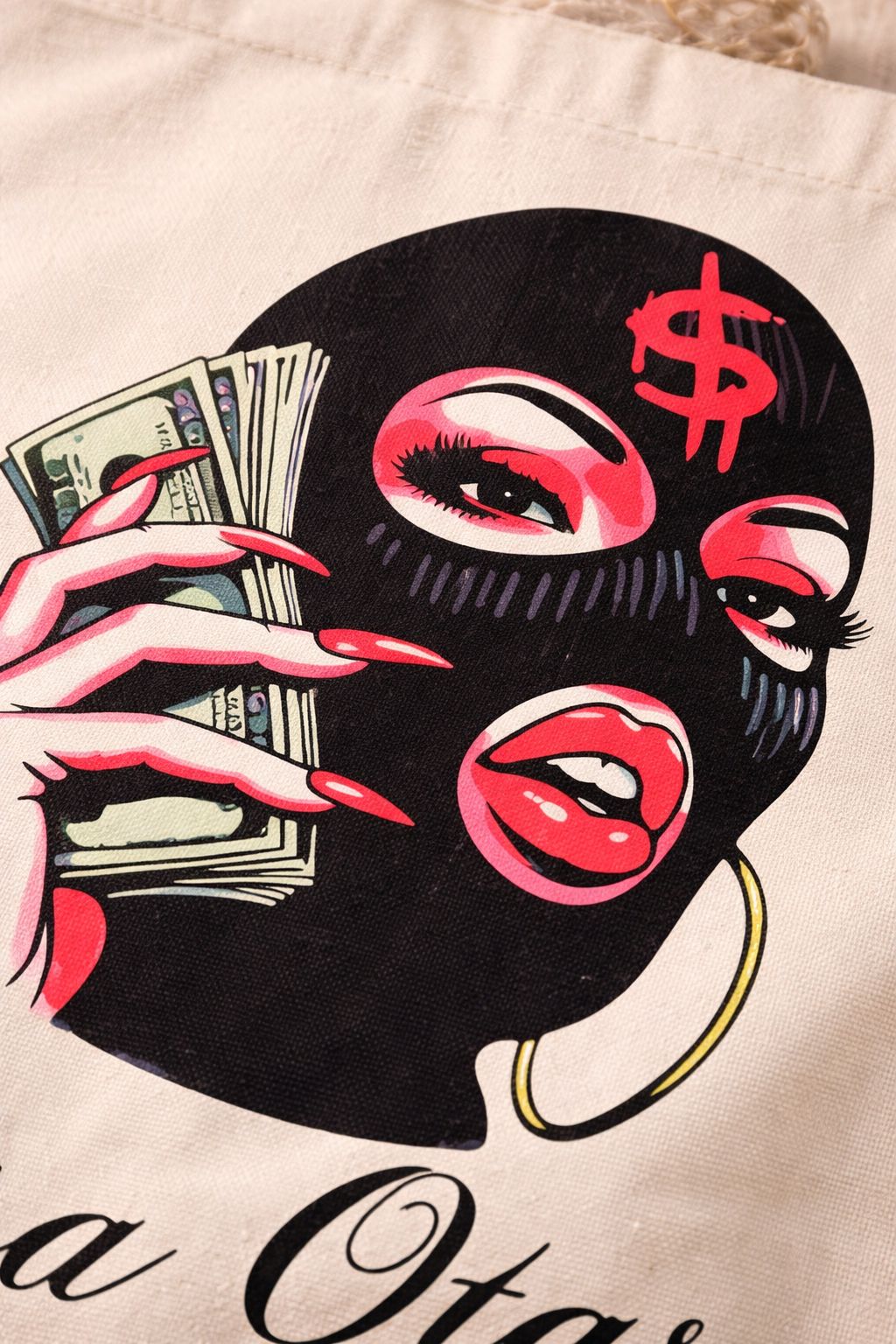 Canvas Tote Bag- Everyday Carry Handbag- Reusable Shopping Stylish Bag- Work School Bag- Motivational Hustle Print Design, Entrepreneur Gift, Productivity Gear, Success Mindset, Career Woman Apparel.