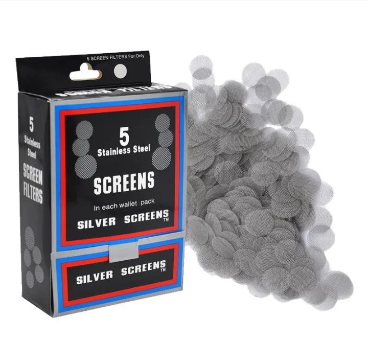7 Packs 20mm diameter sttainless steel silver screens. Multifuctional Pipe filters.
