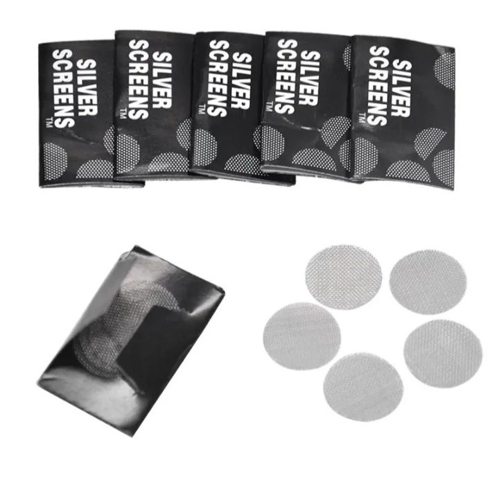 7 Packs 20mm diameter sttainless steel silver screens. Multifuctional Pipe filters.