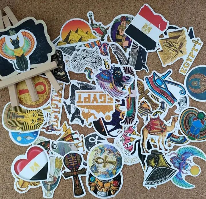 50 pieces Cool phone, laptop and fridge stickers. waterproof glossy deigns.