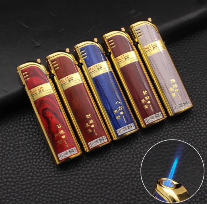 3 pcs wholesale High Quality Gas Metal Lighter Windproof Refillable Classic Portable Lighter