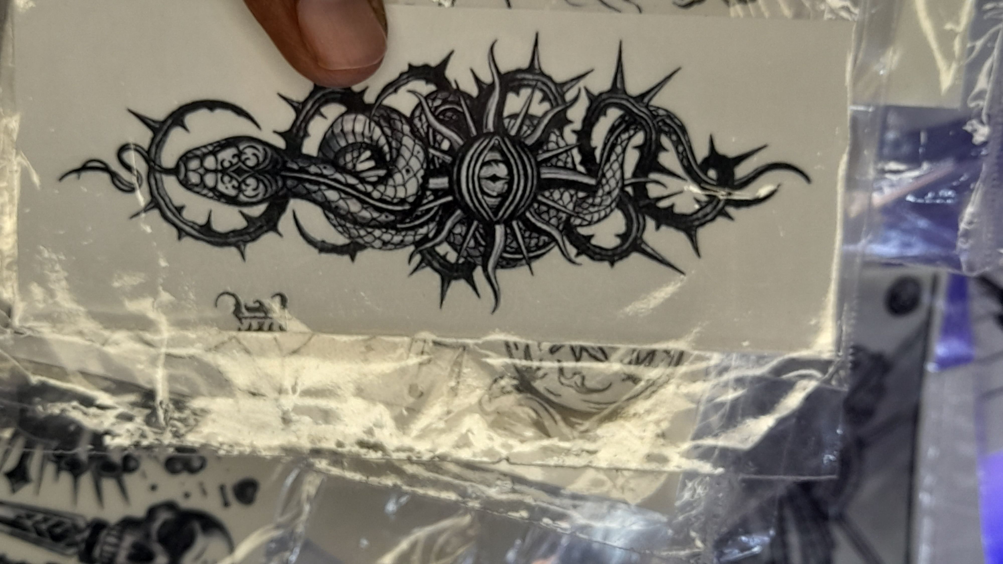 10pcs Waterproof Temporary Tattoo Sticker Dark Wolf Lion Tiger Eagle Snake Deer Skeleton Scorpion Body Art Arm Tattoo Women Men