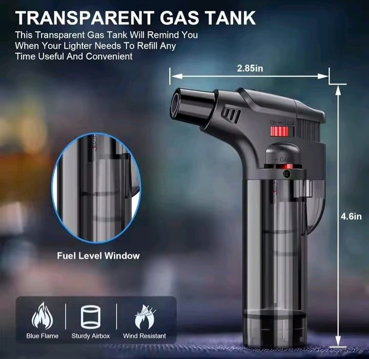 Wholesale butane lighter Translucent Plastic Torch
