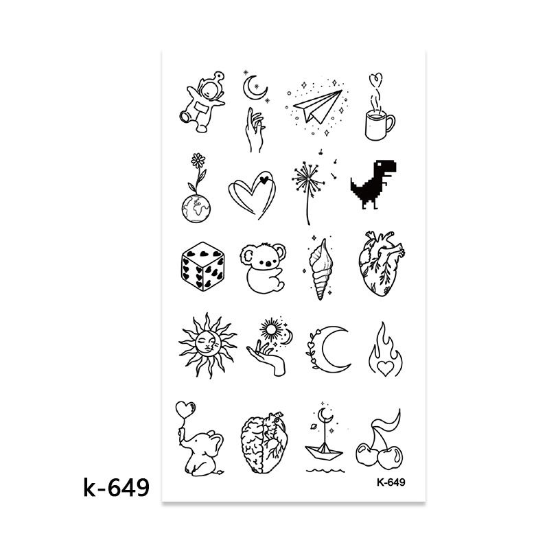 10 Sets temporary tattoo sets. Small tattoo designs perfect for all body skin types. Premium Realistic Temporary Tattoos