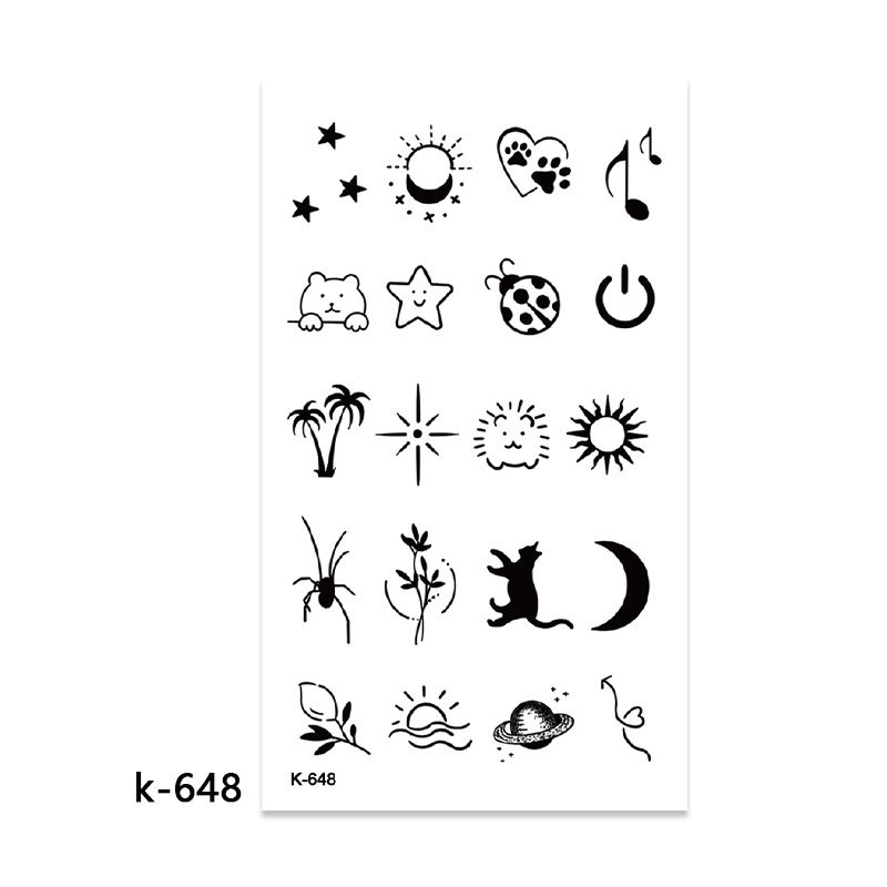 10 Sets temporary tattoo sets. Small tattoo designs perfect for all body skin types. Premium Realistic Temporary Tattoos