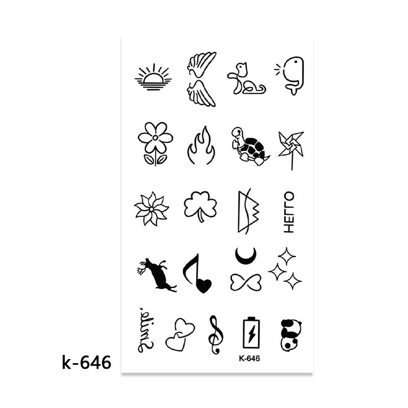 10 Sets temporary tattoo sets. Small tattoo designs perfect for all body skin types. Premium Realistic Temporary Tattoos